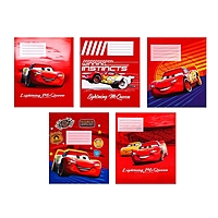 Комплект тетрадей из 20 шт "Тачки", 12 листов, 10 клет. и 10 лин.Тачки