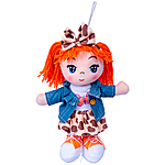 Кукла мягкая Кира 26 см оранжевые волосы Oly ВВ5515