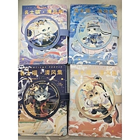 Записная книжка подарочная А6+ 132 л,цветной блок,с фигурным хлястиком на магните,Кошка МИКС   96689