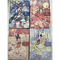 Записная книжка подарочная А6+ 132 л,цветной блок, с хлястиком на магните,обл.пвх,Аниме МИКС   96690