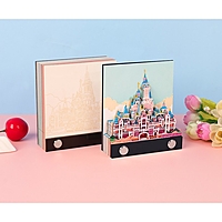 3D блок для заметок, Сказочный замок, 100 листов, высота-2,8см, ширина-9см