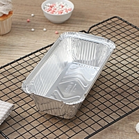 Контейнер алюминиевый 202х110х48 мм, 620 мл, 100 шт/уп.