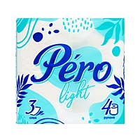 Туалетная бумага Pero, 3 слоя, 4 рулона