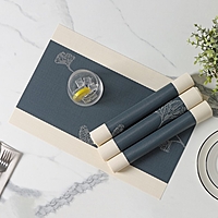 Набор салфеток Доляна "Лилли" 4 шт,  45х30 см, цвет синий