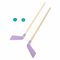 Набор 2 Клюшки хоккейных 80 см +2 шайбы (европодвес)