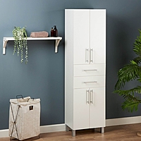 Пенал 500 с ящиками, белый, 50 х 33 х 185 см