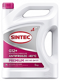 Антифриз Sintec Premium G12+ -40 5 кг розовый