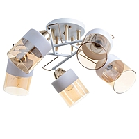 Люстра "Аделла" 5хЕ27 40Вт бело-золотой 52х52х24 см