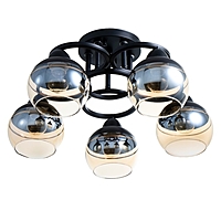 Люстра "Айрис" 5хЕ27 40Вт чёрный 47х47х23 см