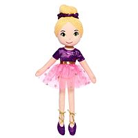 Кукла мягкая Балерина София в фиолетовом платье 40 см