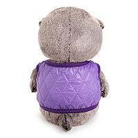 Мягкая игрушка Басик Baby в дутом жилете с сердечком 20 см