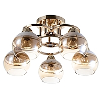 Люстра "Айрис" 5хЕ27 40Вт золото 47х47х23 см