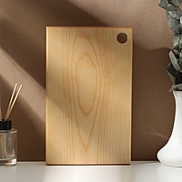 Доска разделочная с отверстием Adelica, 26×16×2 см, покрыта маслом, цельная берёза