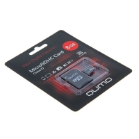 Флеш карта MicroSDHC Qumo, 8 GB, Сlass 10, с адаптером SD