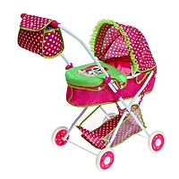 HAPPY VALLEY Коляска для кукол универсальная с корзиной и сумкой "Счастливый карапуз"