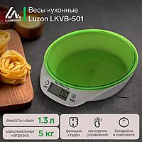 Весы кухонные Luzon LKVB-501 электронные до 5 кг чаша 1,3 л