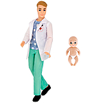 Кукла-модель Кен доктор с малышом Miss Kapriz MKKQ109A