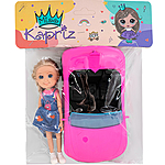 Кукла-малышка с машиной Miss Kapriz MK53851 в пакете