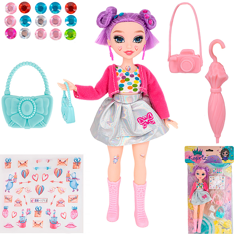 Кукла с аксессуарами Miss Kapriz MK20333-1A в пакете