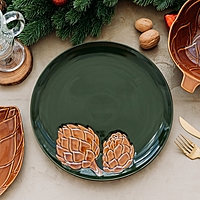 Блюдо "Зимний лес", 27 см