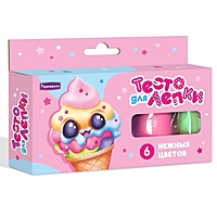 Тесто для лепки в коробке 6 цветов по 25гр нежные цвета П121