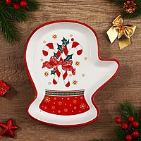 Блюдо "Новогодние леденцы", 20х17,5х3 см