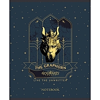 Тетрадь 48 листов клетка "-Hogwarts Legacy-Гарри Поттер", обложка мелованный картон, скругленные углы, блок 65 г/м2, 5В МИКС