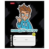 Тетрадь 12 листов в клетку "Влад А4", обложка мелованный картон, блок 65 г/м2, 5В МИКС