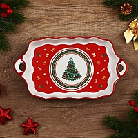 Блюдо "Пряничные человечки",  23х13х2.5 см