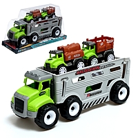 Грузовик инерционный "Автовоз", 3 машинки в комплекте, МИКС