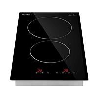 Электрическая варочная панель HOMSair HVC32BK, 2 конфорки, чёрный