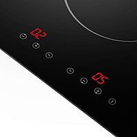 Электрическая варочная панель HOMSair HVC32BK, 2 конфорки, чёрный