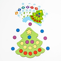 Мозаика "Новогодняя ёлочка" П3900