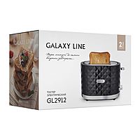 Тостер Galaxy GL 2912, 1200 Вт, 7 режимов прожарки, 2 тоста, чёрный