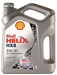 Масло моторное Shell Helix HX8 5W-30 4 л синт. 550046364
