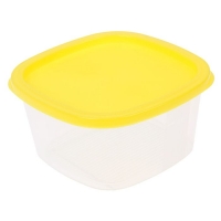 Контейнер пищевой 900 мл BioFresh квадратный, цвет желтый