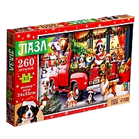 Пазл "Пушистый Новый год", 260 элементов, большая коробка