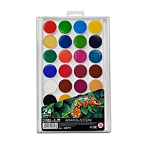 Акварель 24цв пластик, Calligrata  TOP европодвес