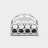 Салфетница "Кольца", 13х4х9 см, хром