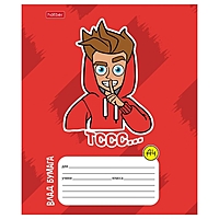 Тетрадь 12 листов в линейку "Влад А4", обложка мелованный картон, блок офсет 65г/м2 , 5В МИКС