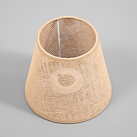 Абажур для люстры "Саржа" E27/Е14 бежевый 15х15х13 см