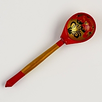 Кухня. Ложка чайная крашеная хохлома  арт.Р-45/795 (РНИ)