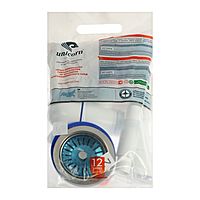 Сифон для мойки Unicorn В427Р, 3 1/2"х40 мм, прямоуг/круглый перелив, отвод для стир машины