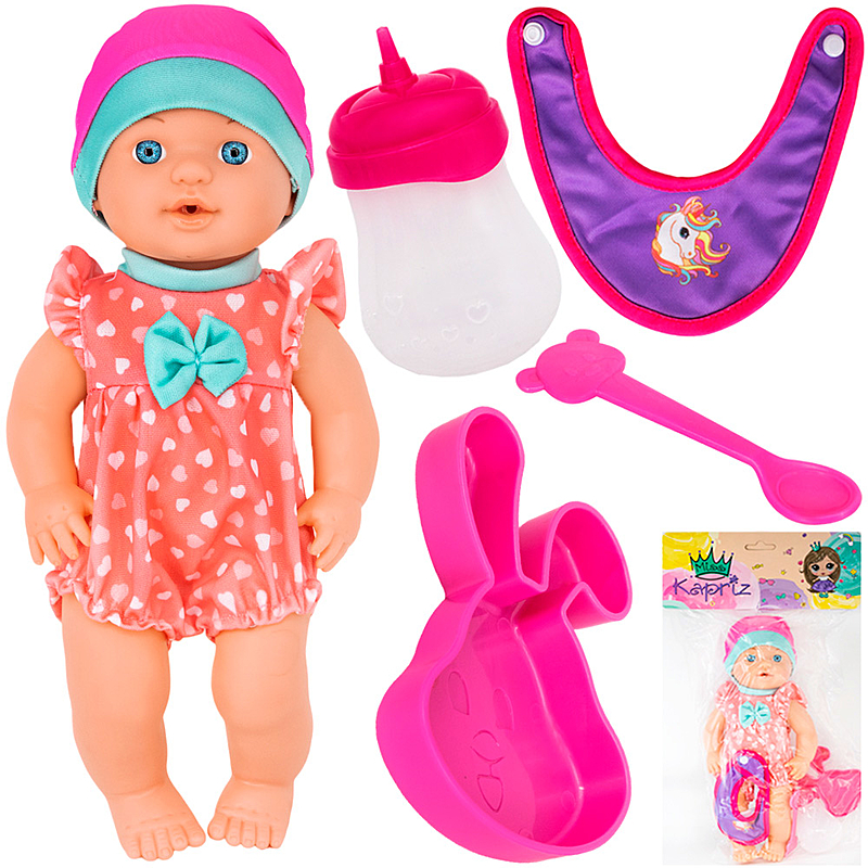 Пупс с аксессуарами Miss Kapriz MK2278K-30B 30 см в пакете
