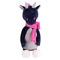 Мягкая игрушка Дракон Карл в розовом шарфике 25 см