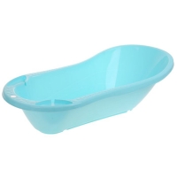 Ванна детская с клапаном для слива воды, цвет голубой