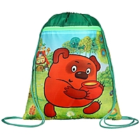 Мешок для обуви с карманом 420*350, МСО-7С "Винни-пух", Союзмультфильм