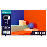 Телевизор Hisense 55A6K, 55", 3840x2160, DVB-T/T2/C/S2, HDMI 3, USB 2, Smart TV, чёрный