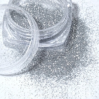 Блёстки для ногтей «Свет», светоотражающие, мелкие, цвет серебристый