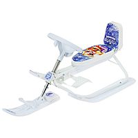 Снегокат растущий Snow Cat Зимняя сказка со спинкой